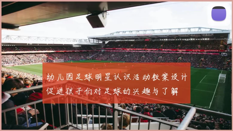 幼儿园足球明星认识活动教案设计促进孩子们对足球的兴趣与了解