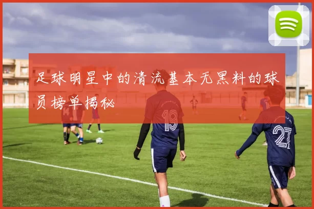 足球明星中的清流基本无黑料的球员榜单揭秘