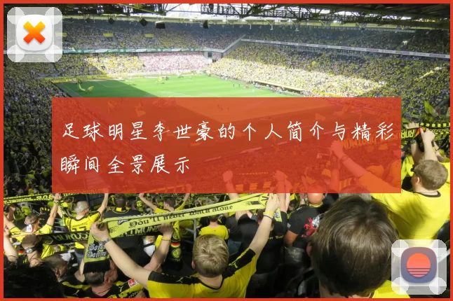 足球明星李世豪的个人简介与精彩瞬间全景展示